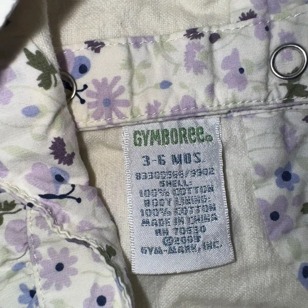 Gymboree white purple